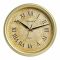 Z.A Wall Clock, Textured Yellow Gold Background & Border, DX-05-QC1