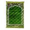 Plushmink Premium Mughal Printed Prayer Mat, Green, F404018