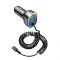 Joyroom 4-In-1 Car Charger With 1.6m Coiled Type-C Cable, 60W, Black, JR-CL19