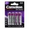 Camelion Ultra Alkaline AAA-4 Batteries, LR03-BP4UT