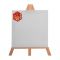 Mr. Art Magic 100% Pure Cotton Easel With Square Canvas, Large, White, 545-3904