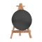 Mr. Art Magic 100% Pure Cotton Easel With Round Canvas, Small, Black, 603-3917