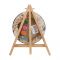 Mr. Art Magic 100% Pure Cotton Easel With Round Canvas, Small, Black, 603-3917