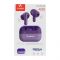 Audionic Deep Bass ENC Environmental Noise Cancellation Wireless Airbud-430, Purple