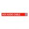 Audionic Roger Aux 3.5mm Cable, Red, AX-III