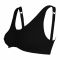 IFG Cotton Front Open Bra, Black