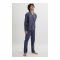 Jockey Men Everyday Woven Pajama Suit, Dark Iris Print, MUCPSW-D001-463