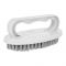 Multipurpose Plastic Washing Brush With Handle, Off White, Ideal For Clothes, Sinks