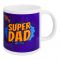 Star Shine Truck Art Digital Printed Mug, Super Dad