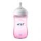 Avent Natural Wide Breast Shaped Feeding Bottle, Pink, 260ml, SCF034/17