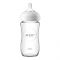 Avent Natural Wide Breast Shaped Glass Feeding Bottle, 240ml, SCF053/17