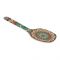 Sky Melamine Rice Spoon, Big, Ajrak Print, Cultural Design, Durable Kitchen Utensil