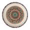 Sky Melamine Thal, Small, Ajrak Print, 12 Inches, Cultural Design, Serving Plate