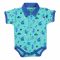 Basix Monster At A Party Short Sleeve Body Suit with Collar, 2642