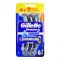 Gillette Sensor-3 Comfort Razor, For Men, 3 Skin Sensing Blades, 4+2 Free Gratis, 6-Pack