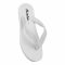 Bata Men's Casual Rubber Flip Flops, White, Comfortable Slip-On Flats For Home & Casual Wear, 8771055