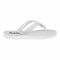 Bata Men's Casual Rubber Flip Flops, White, Comfortable Slip-On Flats For Home & Casual Wear, 8771055