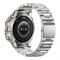 Zero Revoltt Shock Proof Metal Body Smart Watch, 1.43" Always On Amoled Display, Silver Dial and Chain