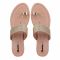 Bata Women's Embroidered Flat Slippers, Pink, Fashionable Comfortable Slip-On Women's Flats For Home, Living Room, And Casual Wear, 5611729