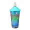 Unicorn Theme BPA Free Plastic Tumbler Water Bottle With Straw & Strap, Travel Mug, Sea Green, 500ml Capacity, WBD9100