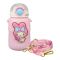 Melody Plastic Thermos Cup Cute Water Bottle With Straw & Strap, Leakproof Ideal for Office, Pink, 8075B