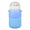 Cinnamoroll Plastic Thermos Cup Cute Water Bottle With Straw & Strap, Leakproof, Sky Blue, 8075B