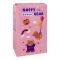 Happy Bear Plastic Water Bottle With Strap, Peach, TQ1022