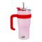 Hello Kitty Plastic Tumbler Water Bottle With Straw & Handle, Pink, Insulated Travel Mug, KY8867