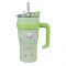 Pochacco Plastic Tumbler Water Bottle With Straw & Handle, Green, Travel Mug