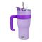 Kuromi Plastic Tumbler Water Bottle With Straw & Handle, Purple, Insulated Travel Mug, KY8867