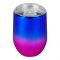 Glossy Gradient Stainless Steel Tumbler Water Bottle, Insulated Travel Mug, Blue, 400ml Capacity, DKKD-5