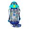 Space Theme Plastic Water Bottle With Straw & Strap, 650ml Capacity, Sea Green