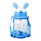 Rabbit & Floral Plastic Water Bottle With Strap, 600ml Capacity, Green, LY-271