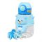 Bear Plastic Water Bottle With Strap, Blue