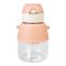 Bear Plastic Water Bottle With Strap, Light Brown, FW-7008