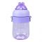 Rabbit Hello Zoo Plastic Water Bottle With Strap, 620ml Capacity, Purple, YB0787