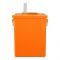 Mahjong Shape Plastic Water Bottle With Strap, Orange, YF230913