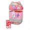 Space Rabbit Plastic Water Bottle With Strap, Pink