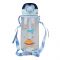 Tiger Theme Plastic Water Bottle With Strap, 630ml Capacity, Sky Blue