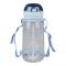 Tiger Theme Plastic Water Bottle With Strap, 630ml Capacity, Sky Blue, YB0712