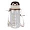 Teddy Bear Theme Plastic Water Bottle With Strap, 630ml Capacity, Brown, YB0712