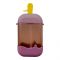 Ice Cream Shape Plastic Water Bottle With Strap, 400ml Capacity, Dark Purple, YF2303