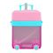 Luggage Travel Cup Plastic Water Bottle With Strap, 450ml Capacity, Pink, YF2307