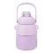 Astronaut Plastic Vacuum Thermos Cup With Strap & Handle, 850ml, Leakproof, Purple, XW8673