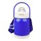 Cartoon 316 Stainless Steel Thermos Cup With Strap & Straw, Leakproof, Blue & White, 700ml Capacity, NYB2022073