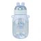 Rabbit Plastic Water Bottle With Strap & Straw, 650ml, Leakproof, Light Blue, YB-0783