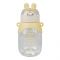 Rabbit Plastic Water Bottle With Strap & Straw, 650ml, Leakproof, Yellow, YB-0783