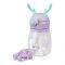 Trendy Cute & Creative Plastic Water Bottle With Strap & Straw, Leakproof Ideal For Office, School & Outdoor, Purple, YB0730