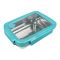 Homeatic Stainless Steel Lunch Box, Single Compartment, 900ml Capacity, Blue, HMT-001