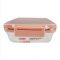 Homeatic Stainless Steel Lunch Box, Single Compartment, 900ml Capacity, Pink, HMT-001
